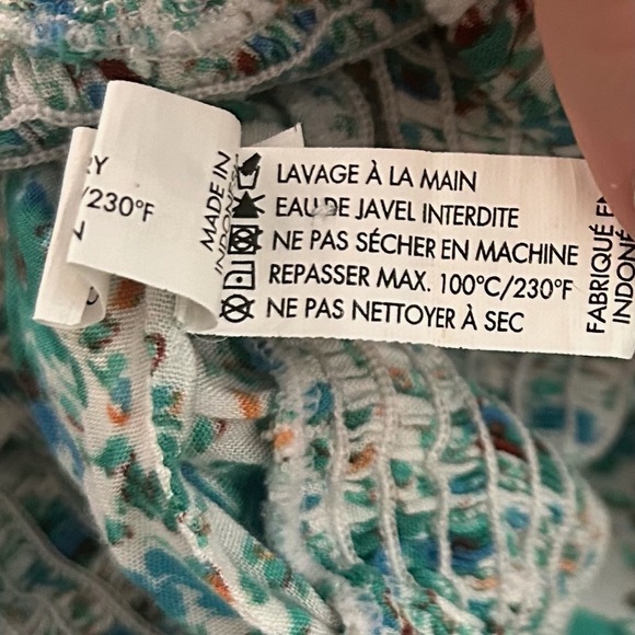 Poupette St. Barth Rachel Floral Flutter Sleeve Tassel Tie Shoulder Mini Dress - Picture 6 of 8